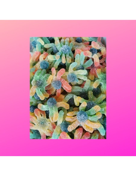 Confiserie gélifiée acidulée marque Vidal pieuvre citrique multicolore