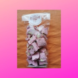 Confiserie nougat Marque du pré catalan Nougat aux amandes framboise..