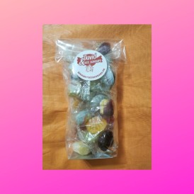 Confiserie sucre cuit dur cassant Marque Kubli Coque fourré fruit poud