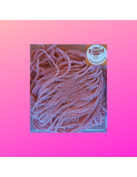 Confiserie acidulée Marque Trading Company B.V Spaghetti fraise acide.