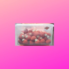 Confiserie guimauve chamallow Marque Bulgari boîte de 60 fraises bulga