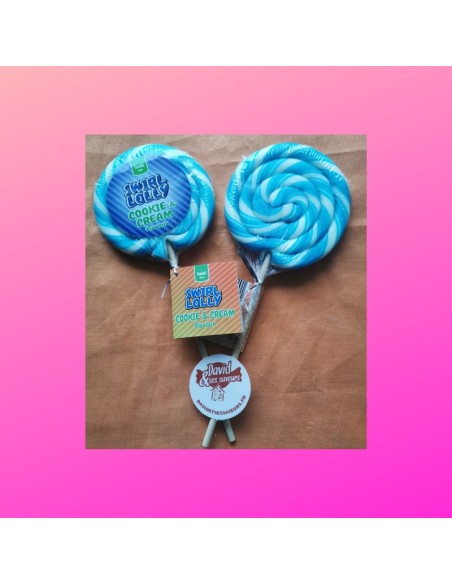 Confiserie dragéifiée Marque funlab Sucette Spiral des fêtes foraines.