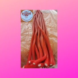 Confiserie gélifiée lisse Marque Fini câble fourré lisse fraise forain