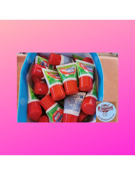 Confiserie gomme à mâcher Marque Lamy Lutti tublle gum cerise rouge...