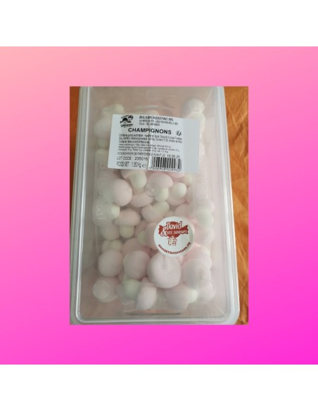 Confiserie guimauve marshmallow Marque Bulgari Champignon à la saveur.