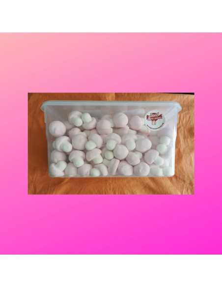 Confiserie guimauve marshmallow Marque Bulgari Champignon à la saveur.