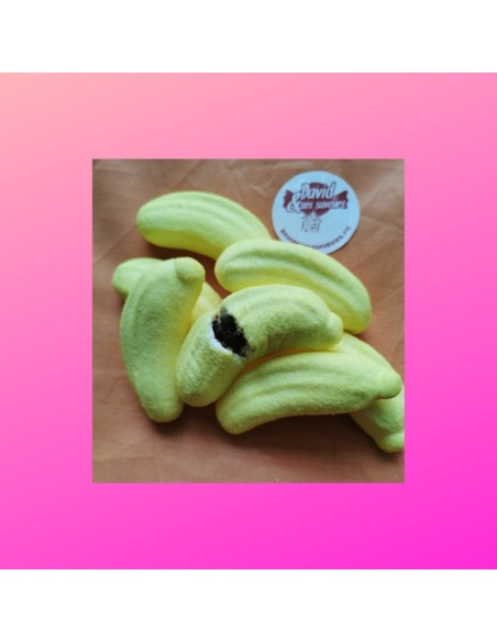 Confiserie marshmallow Marque Bulgari Banane fourrée chocolat 10% ....