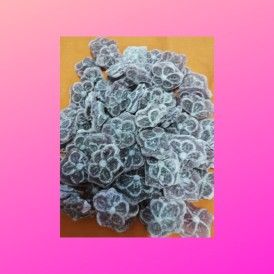 Confiserie sucre cuit dur cassant Marque Kubli bonbon violette fleur