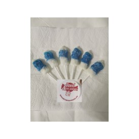 Confiserie sucette à sucre cuit Marque Sugar’s Magic Sucette bleu pop.