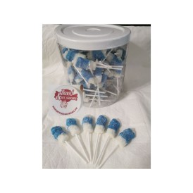 Confiserie sucette à sucre cuit Marque Sugar’s Magic Sucette bleu pop. 2