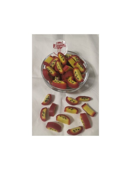 Confiserie gélifiée Marque Vidal Tranche de fruit de la passion david.