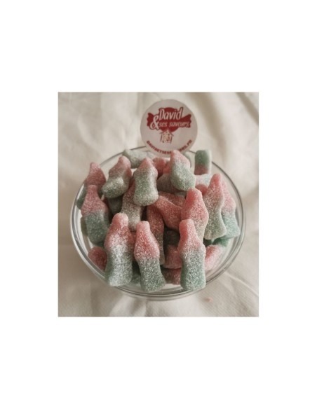 Confiserie gélifiée citrique Marque Astra Sweets bouteille bubble gum.