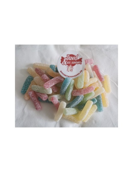Confiserie gélifiée gélatine Marque Astra sweets Sour frite citrique..