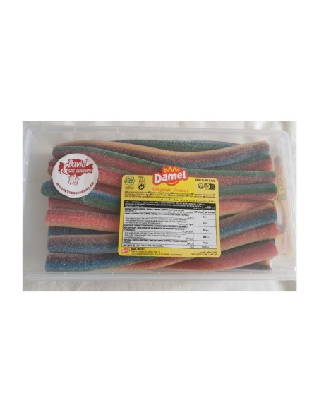 Confiserie acidulée fourrée aux fruits Marque Damel Jumbo tutti-frutti
