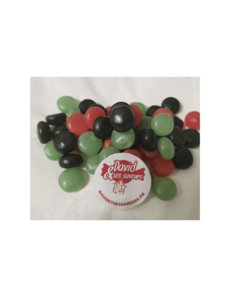 Confiserie dragéifiée sans gélatine Marque Haribo Fraizibus davidet...