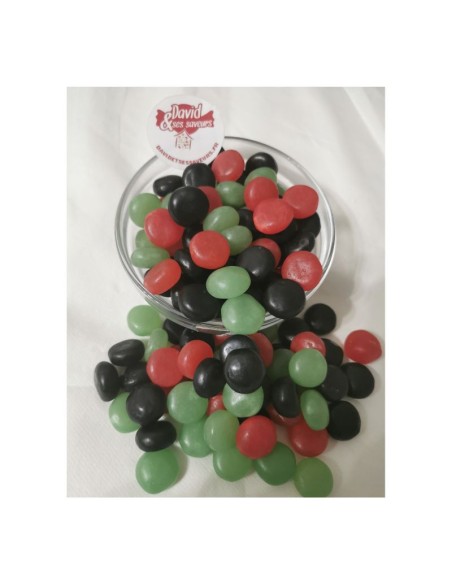 Confiserie dragéifiée sans gélatine Marque Haribo Fraizibus davidet...