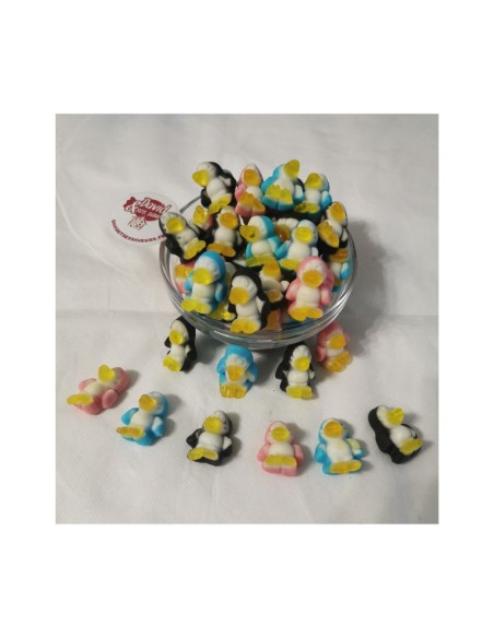 Confiserie gélifiée en gélatine Marque Trolli Pingouin Pingummi couleu