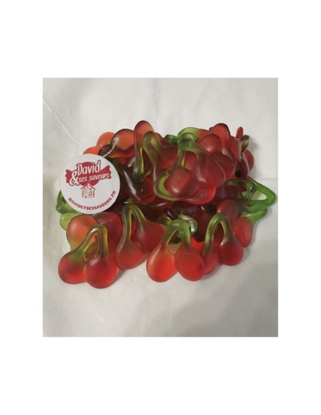 Confiserie gélifiée De la marque Haribo Happy cherry Cerise gélifiée..
