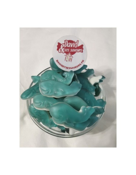 Confiserie gélifiée gélatine Marque Pierrot Gourmand Baleine bleue....