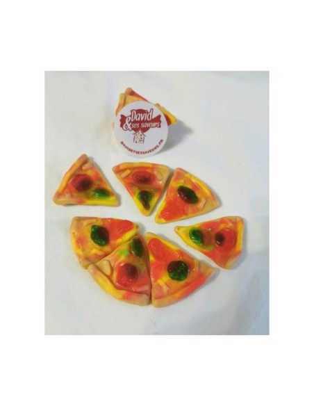 Confiserie gélifiée aérée Marque Damel Pizza www.davidetsessaveurs.fr.