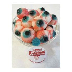 Confiserie gélatine gluante acidulée Marque Vidal Bloody eyes oeil hal