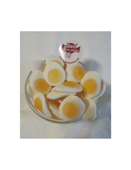Confiserie gélifiée Marque Astra Sweets œuf sur le plat Fried egg jaun
