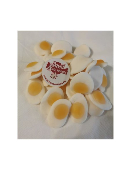 Confiserie gélifiée Marque Astra Sweets œuf sur le plat Fried egg jaun