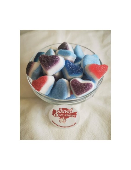 Confiserie cœur moelleux fondant acidulé de la marque Haribo love pik.