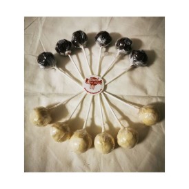 Confiserie chocolat Marque Thijs Sucette nougat géante chocolat blanc. 2