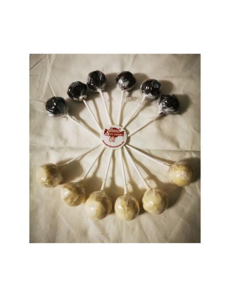 Confiserie chocolat Marque Thijs Sucette nougat géante chocolat blanc.
