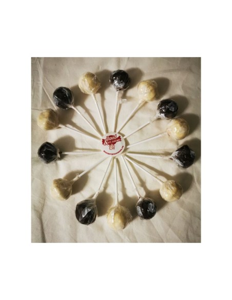 Confiserie chocolat Marque Thijs Sucette nougat géante chocolat blanc.