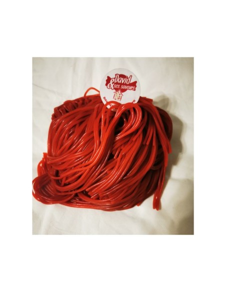 Confiserie gélifiée Marque Trading Company B.V Spaghetti goût fraise..
