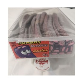 Confiserie gélifiée fourrée citrique Marque Jake Jumbo raisin acidulé. 2