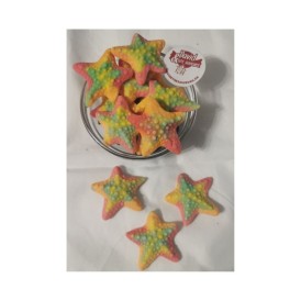 Confiserie gélifiée sucre mousse marque Trolli étoile de mer colorée.. 2