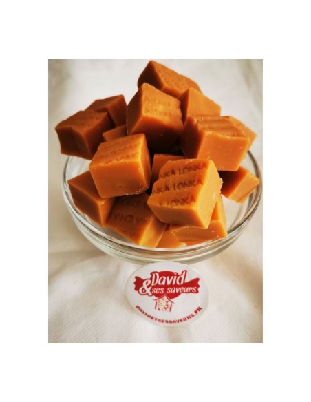 Confiserie caramel sans gélatine Marque Lonka Caramel mou Fudge vanile