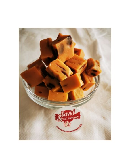 Confiserie caramel sans gélatine Marque Lonka Caramel mou fudge rhum..