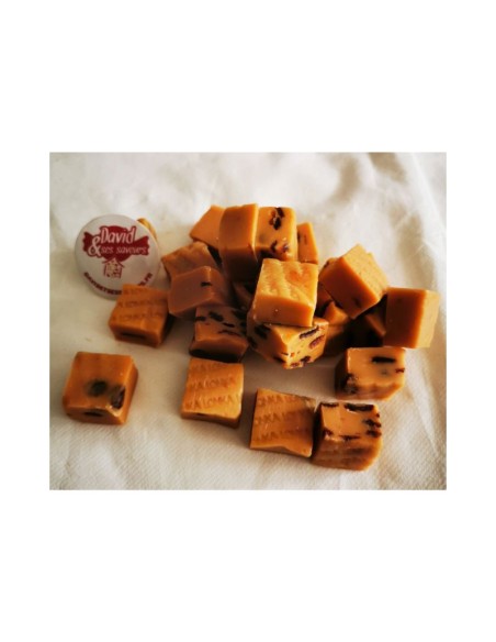 Confiserie caramel sans gélatine Marque Lonka Caramel mou fudge rhum..