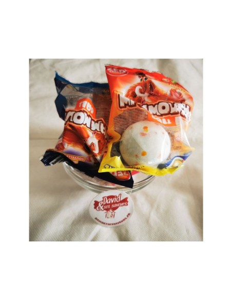 Confiserie dragéifiée Marque Zed Candy Brabo Boule mammouth originale.