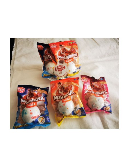 Confiserie dragéifiée Marque Zed Candy Brabo Boule mammouth originale.