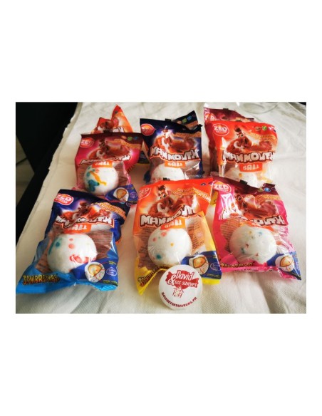 Confiserie dragéifiée Marque Zed Candy Brabo Boule mammouth originale.