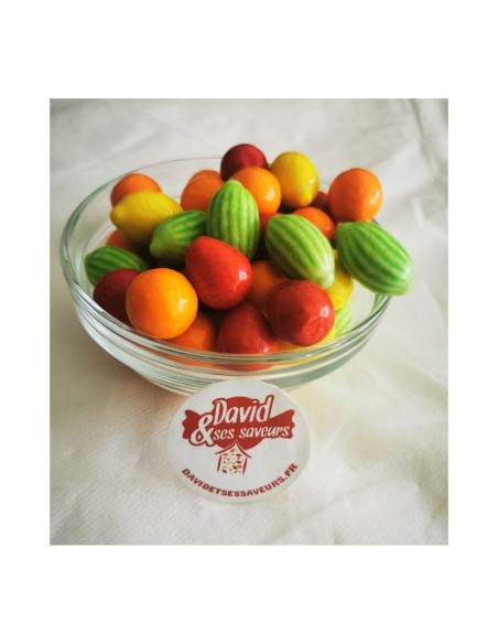 Confiserie fruits en chewing-gum Marque fini macédoine de fruits tropi