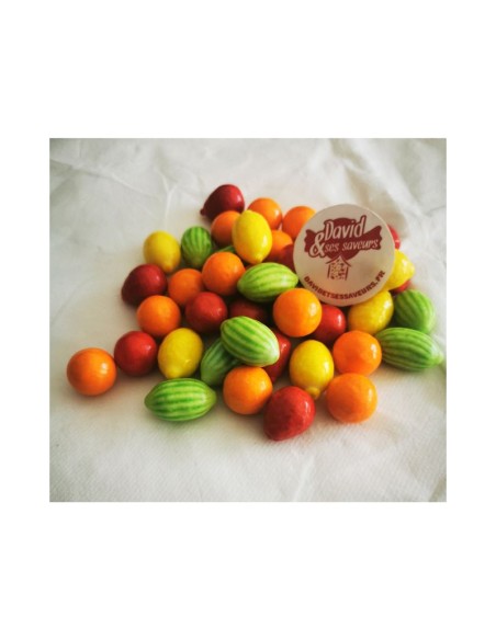Confiserie fruits en chewing-gum Marque fini macédoine de fruits tropi