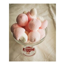Confiserie guimauve marshmallow Marque Bulgari Champignon à la saveur.