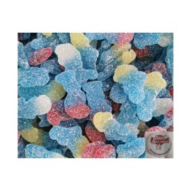 Confiserie gélifiée gélatine acidulée Marque Haribo Schtroumpf pik....