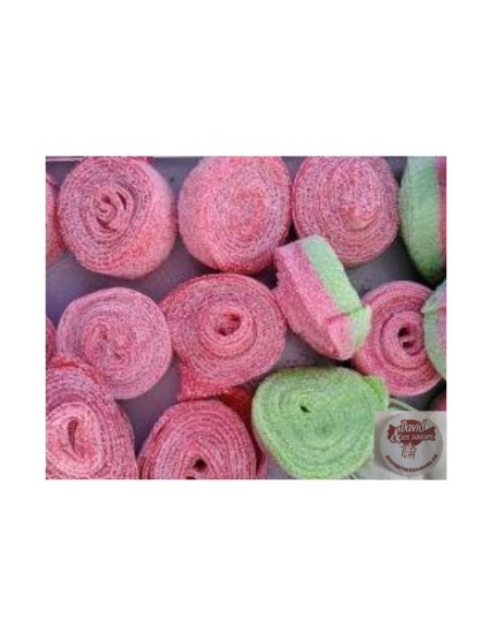 Confiserie acidulée Marque Hamlet Rolls rouleau fraise pastèque david.