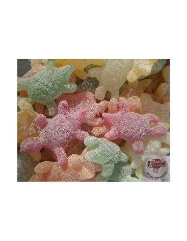 Confiserie gélatine acidulée Marque Geldhof Tortue citrique multicolor