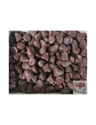 Confiserie conique coulant framboise intérieur Marque Geldhof cuberdon