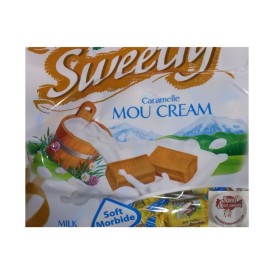 Confiserie gélatine au lait Marque Liking Bonbon caramel mou au lait..