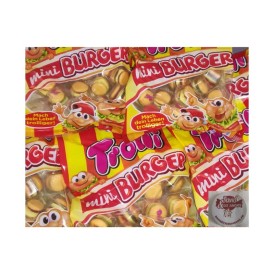 Confiserie gélifiée aérée Marque Trolli Mini burger davidetsessaveurs.