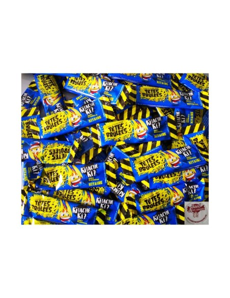 Confiserie  Acide Marque Verquin Têtes brûlées barre framboise kitache